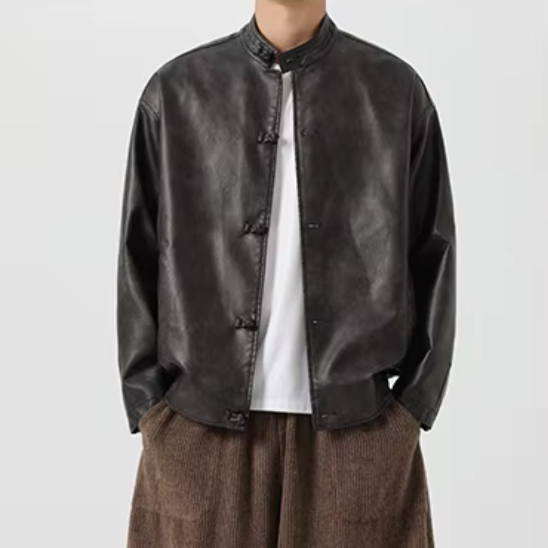 Wellington Vintage Washed Leather Jacket