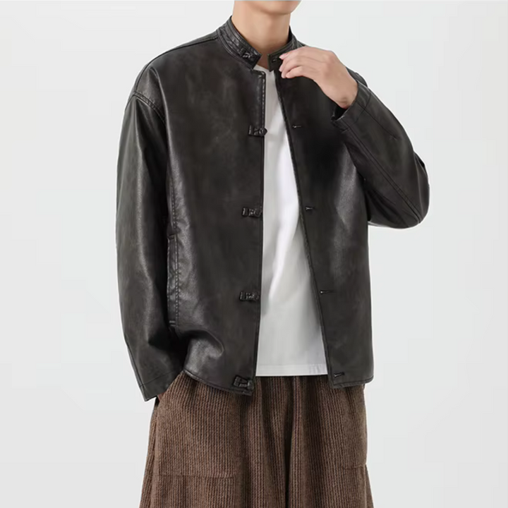 Wellington Vintage Washed Leather Jacket