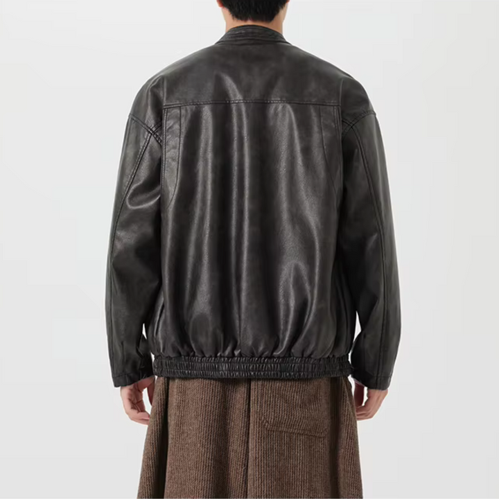 Wellington Vintage Washed Leather Jacket