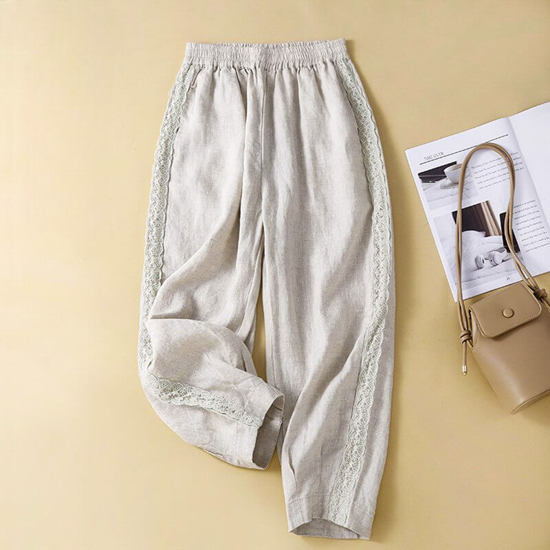Priscilla Cotton-Linen Pants