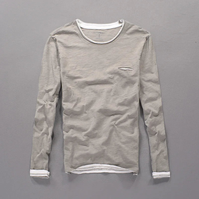 Harrison Cotton Long Sleeve Top