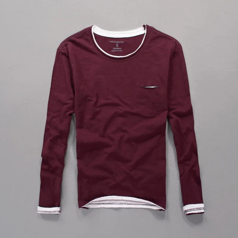Harrison Cotton Long Sleeve Top