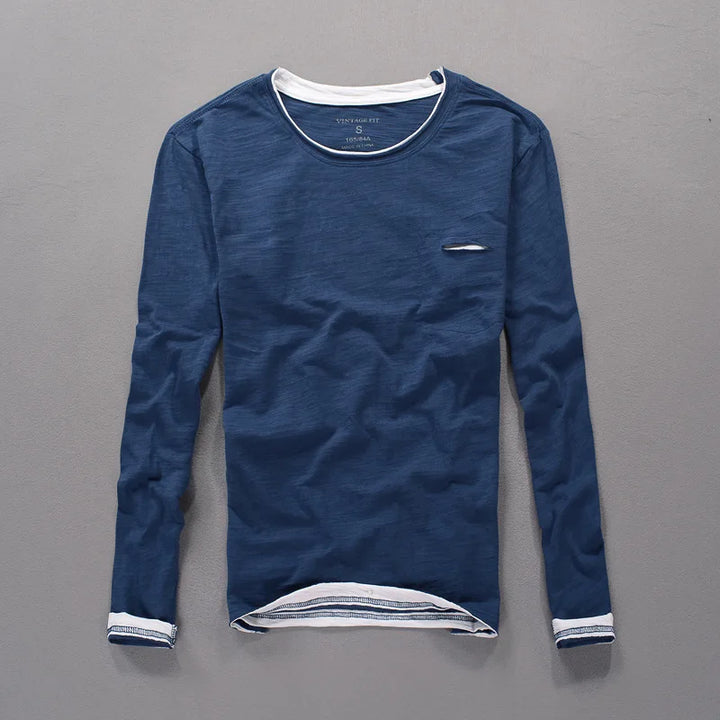 Harrison Cotton Long Sleeve Top