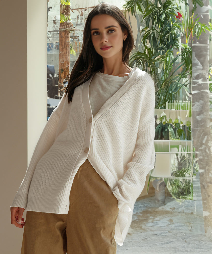 Rossana Women's Oversized Button Cardigan