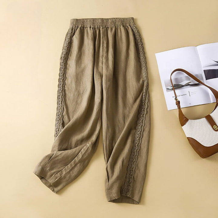 Priscilla Cotton-Linen Pants