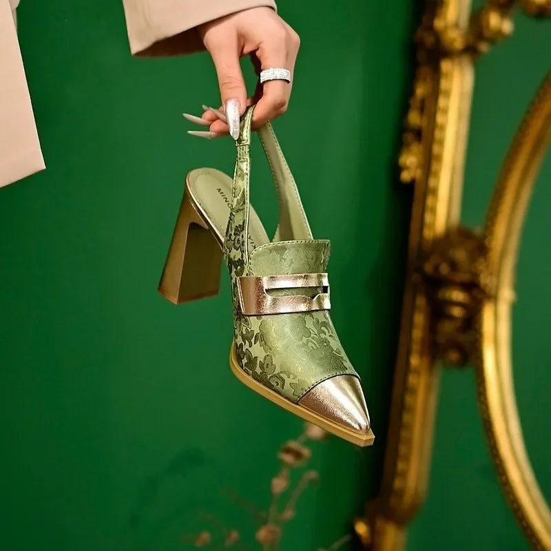 Aurelia Petal Block Pumps