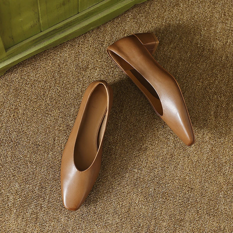 Alvina Leather Pumps