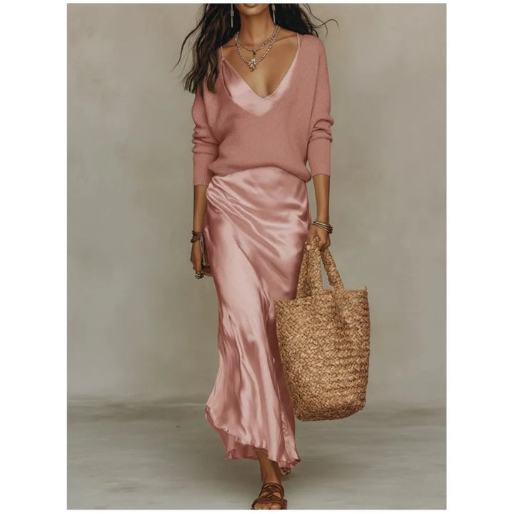 Jazlyn Silk Skirt Set