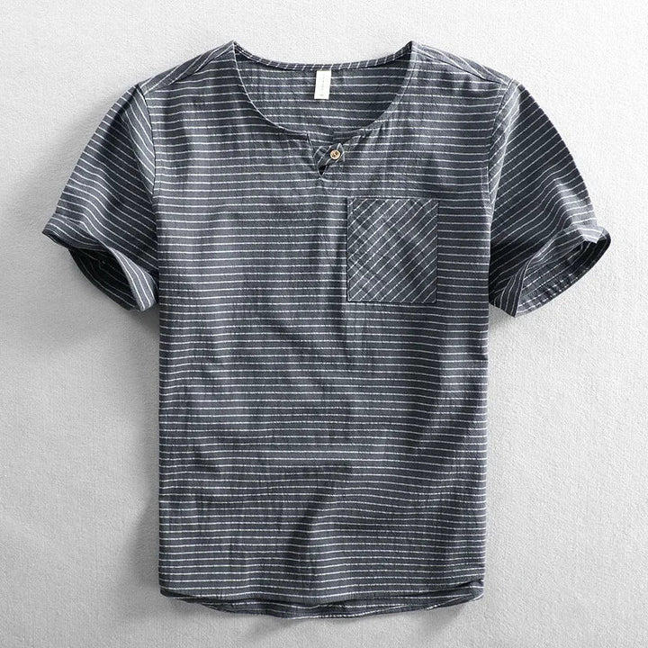 Lusso Cotton Stripe Tee Shirt