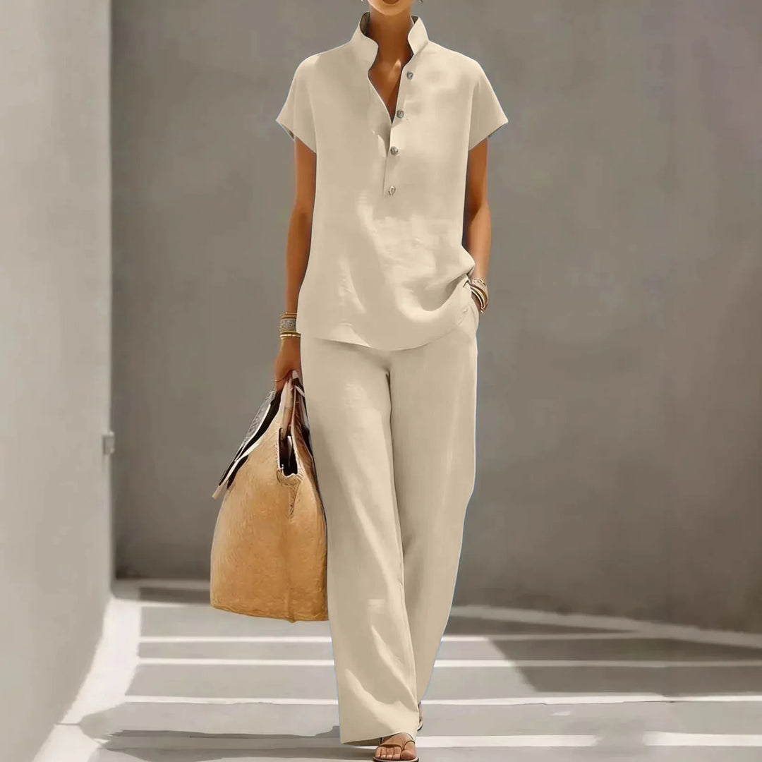 Frances Breathable Linen Matching Set