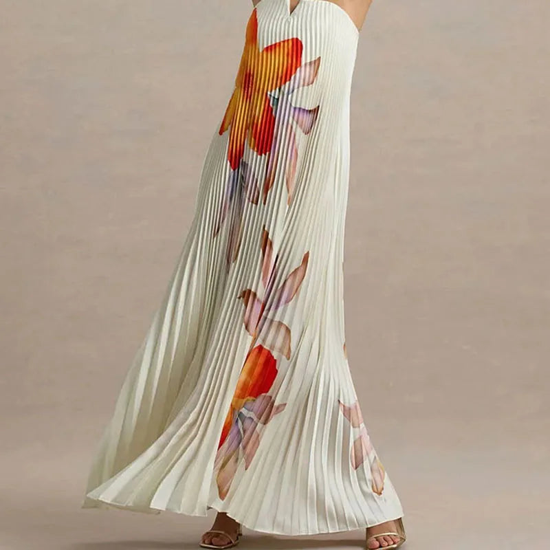 Mandana Strapless Maxi Floral Dress