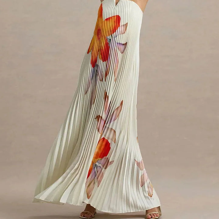 Mandana Strapless Maxi Floral Dress