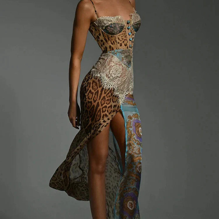 Alvina Holler Leopard Dress