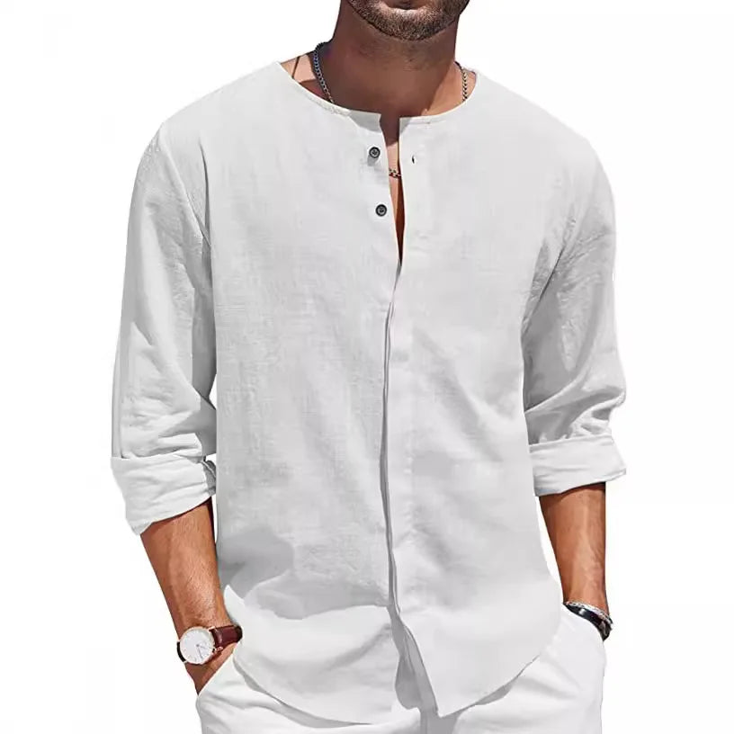 Jackson Linen Henley Summer Shirt