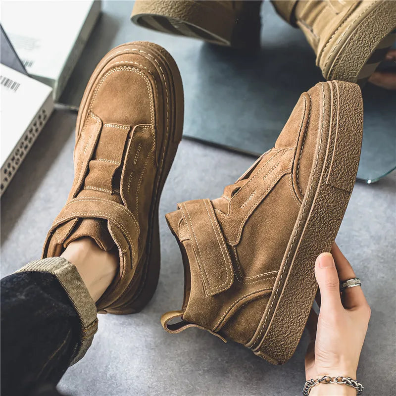 Brunello Suede Leather Sneakers