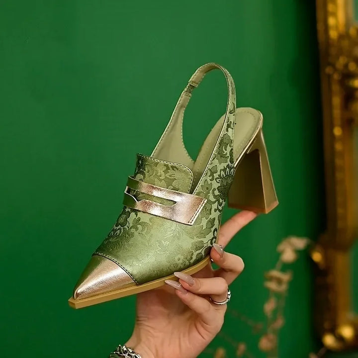 Aurelia Petal Block Pumps