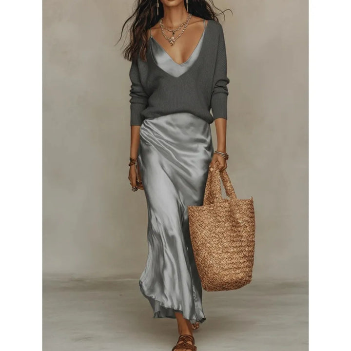 Jazlyn Silk Skirt Set