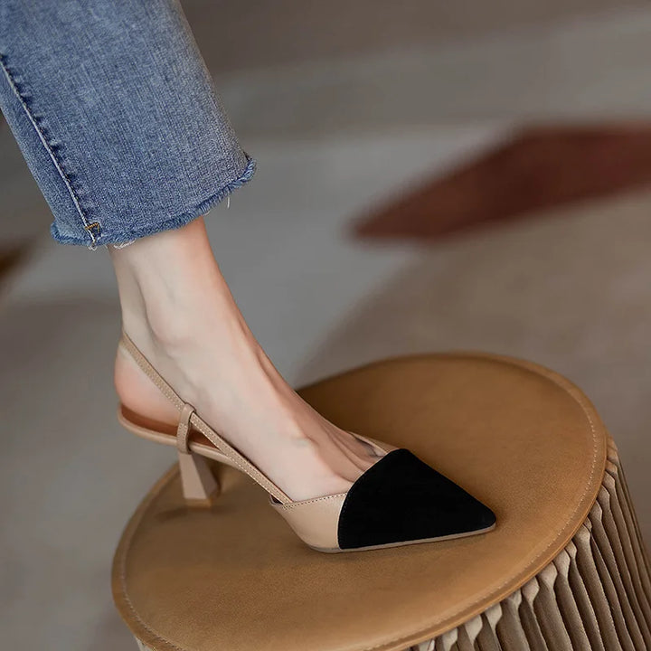 Monroe Leather Slingback Sandals