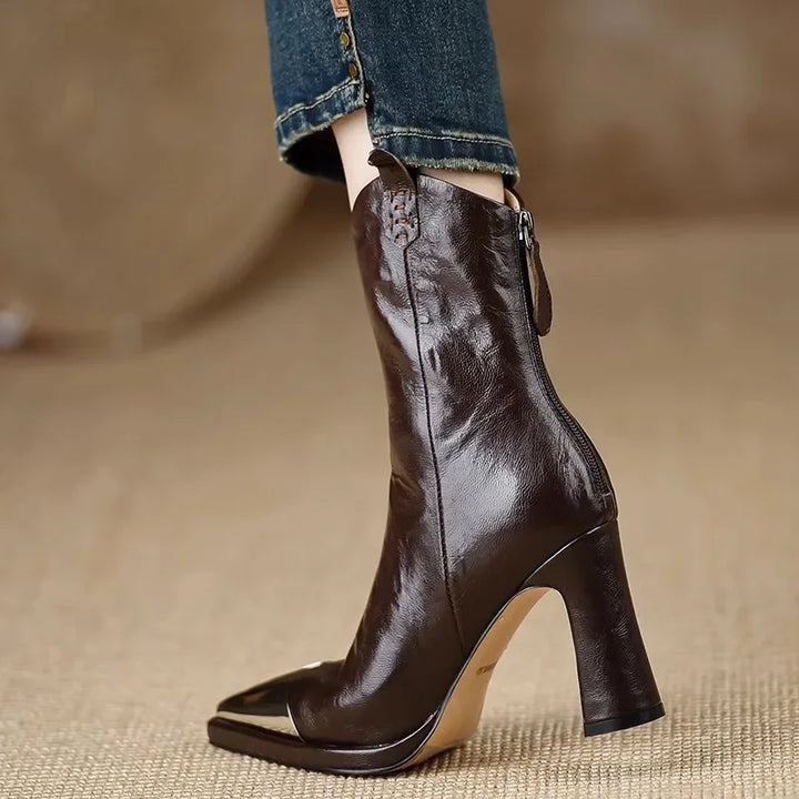 Sofia Women's Leather Ankle Boots
