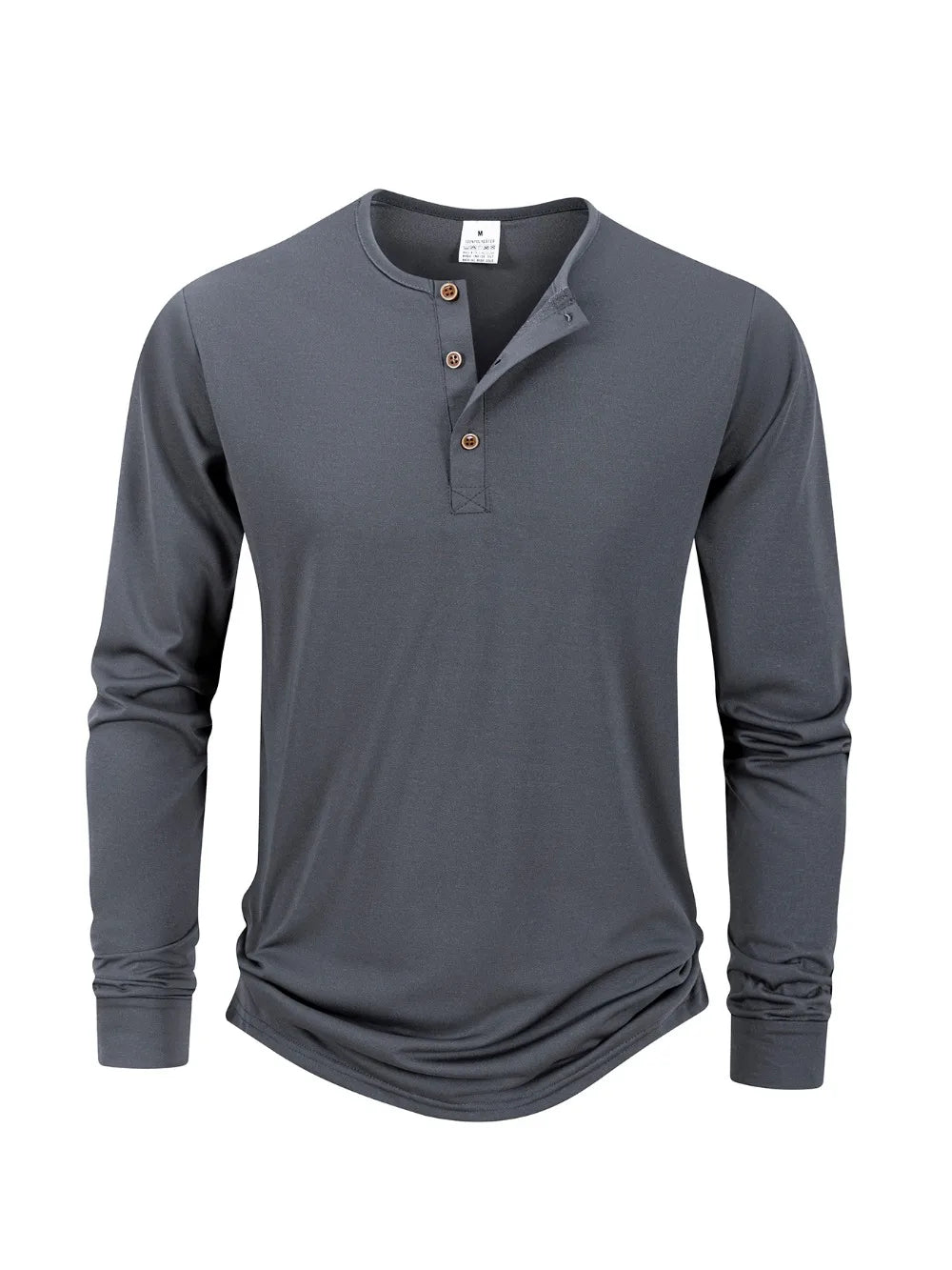 Henley Long Sleeve Neckline Shirt