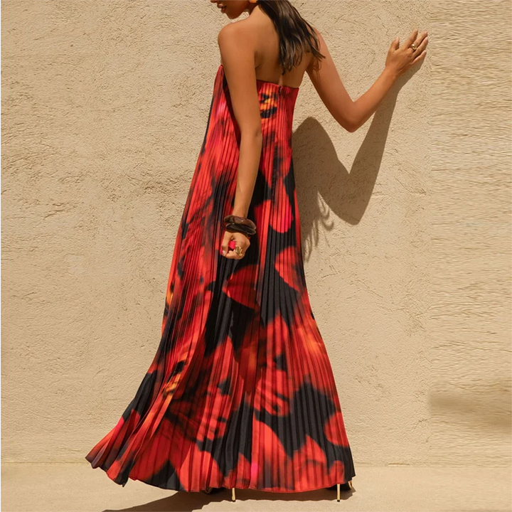 Mandana Strapless Maxi Floral Dress