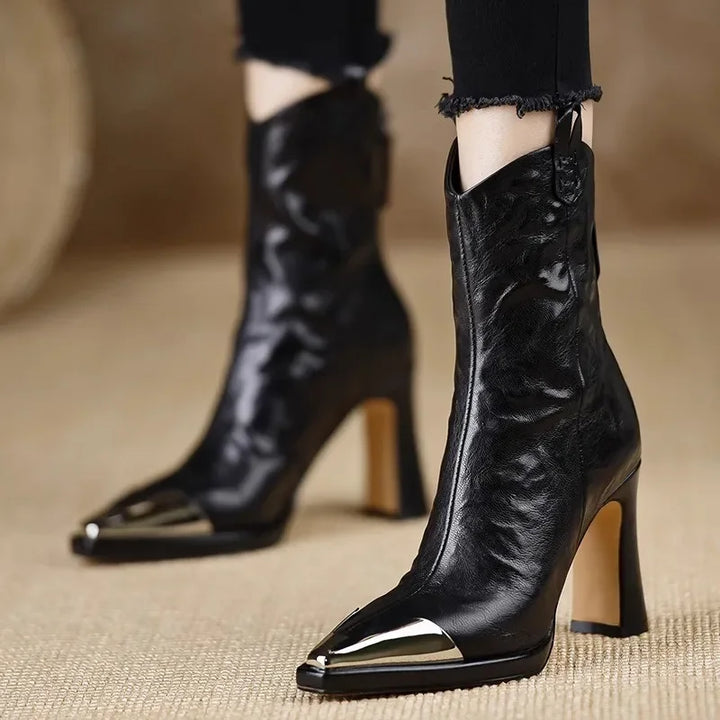 Sofia Women's Leather Ankle Boots