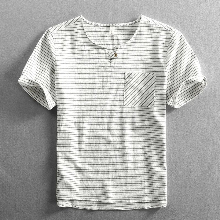 Lusso Cotton Stripe Tee Shirt