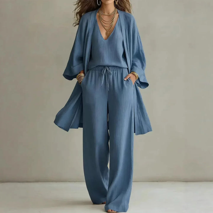 Celeste Linen 3 Piece Co-ord Set