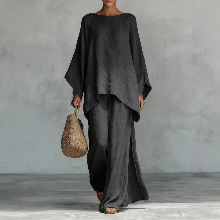 Natalie Linen Blend Two-Piece Set