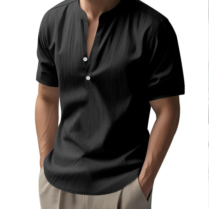 Coastline Cotton V Neck Shirt