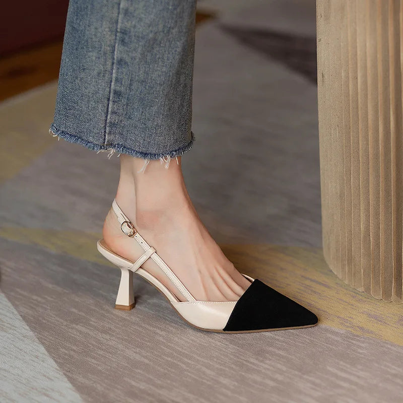 Monroe Leather Slingback Sandals