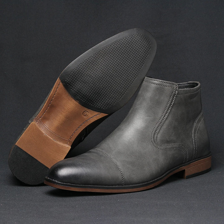 Henderson Zipper Leather Boots