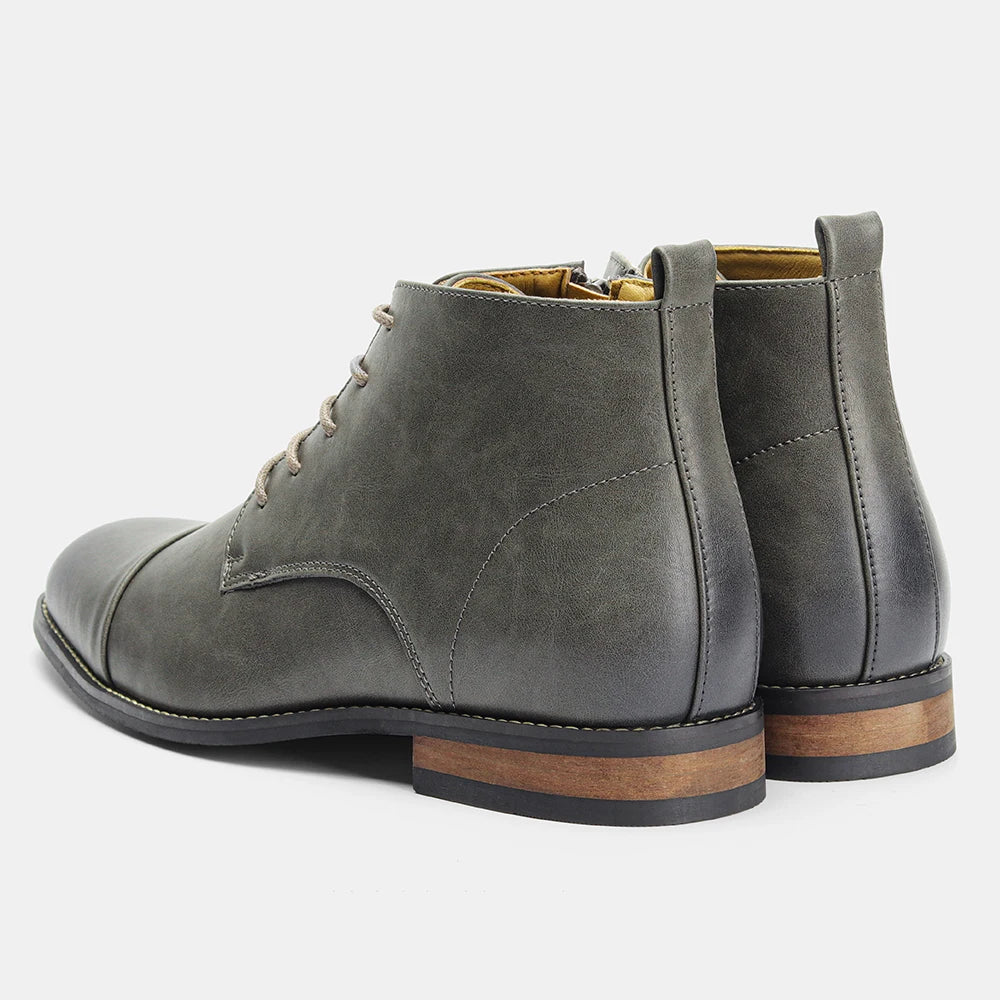 Henderson Zipper Leather Boots