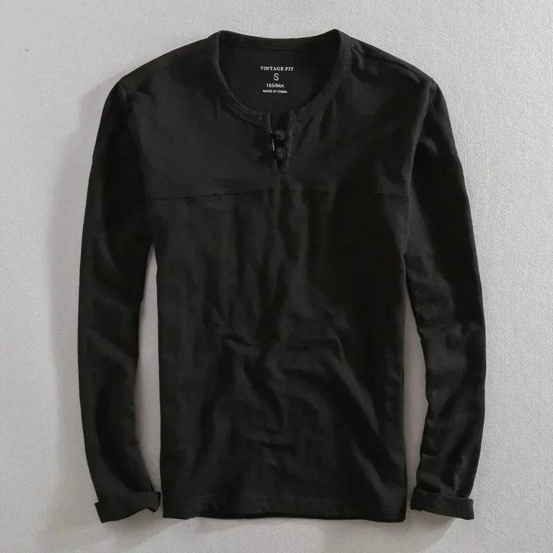 Carsen Long Sleeve Henley Shirt