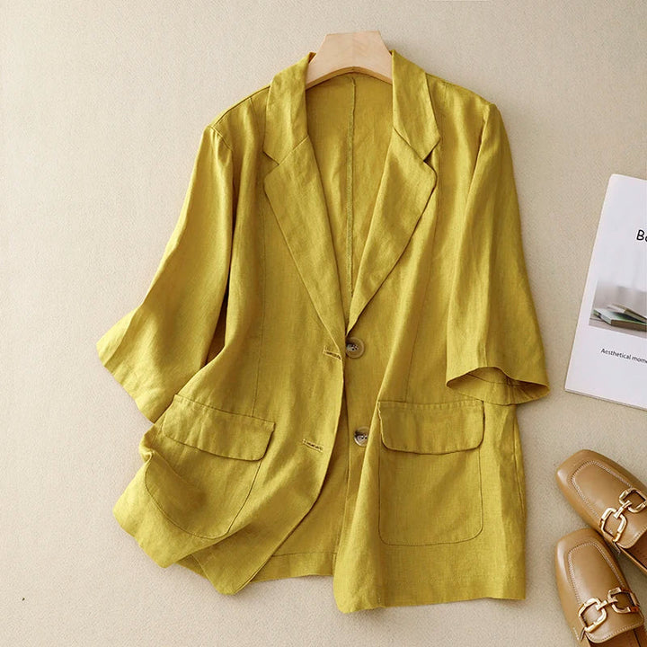 Ariana Linen Summer Blazer