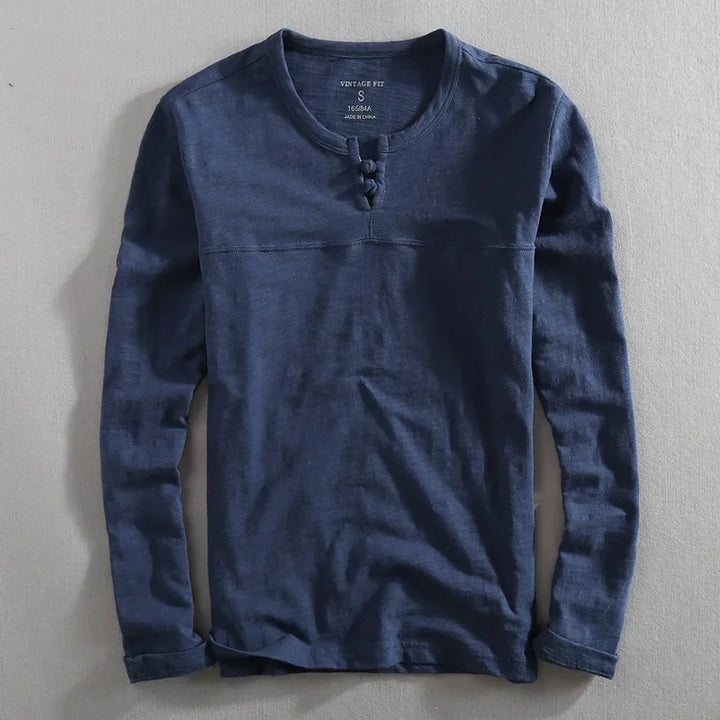 Carsen Long Sleeve Henley Shirt