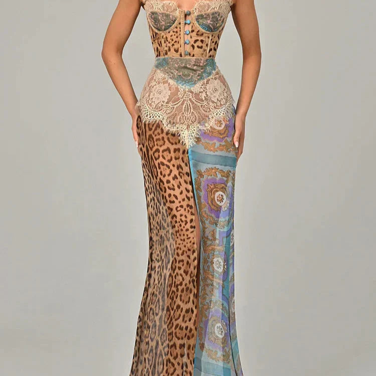 Alvina Holler Leopard Dress