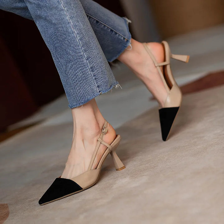 Monroe Leather Slingback Sandals