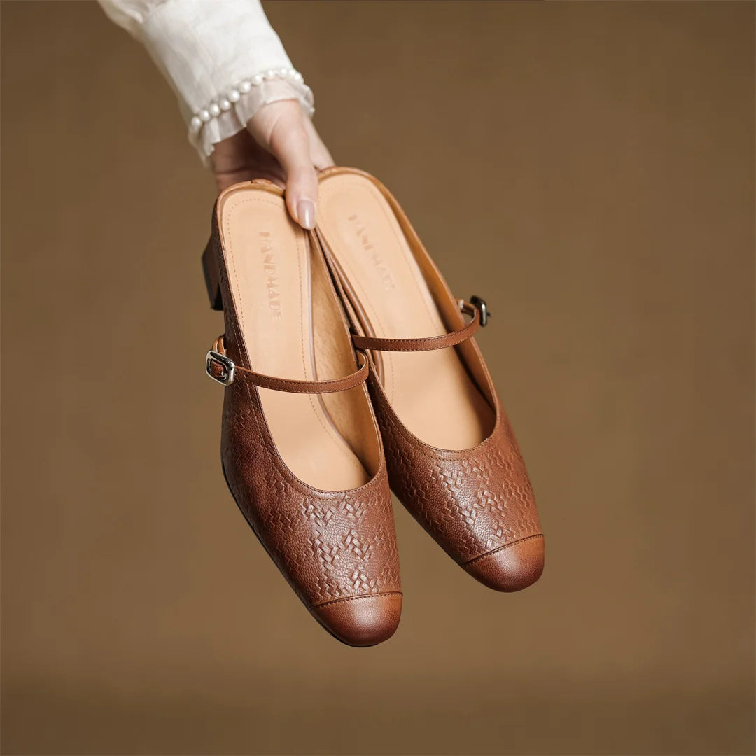 Milani Genuine Leather Mules