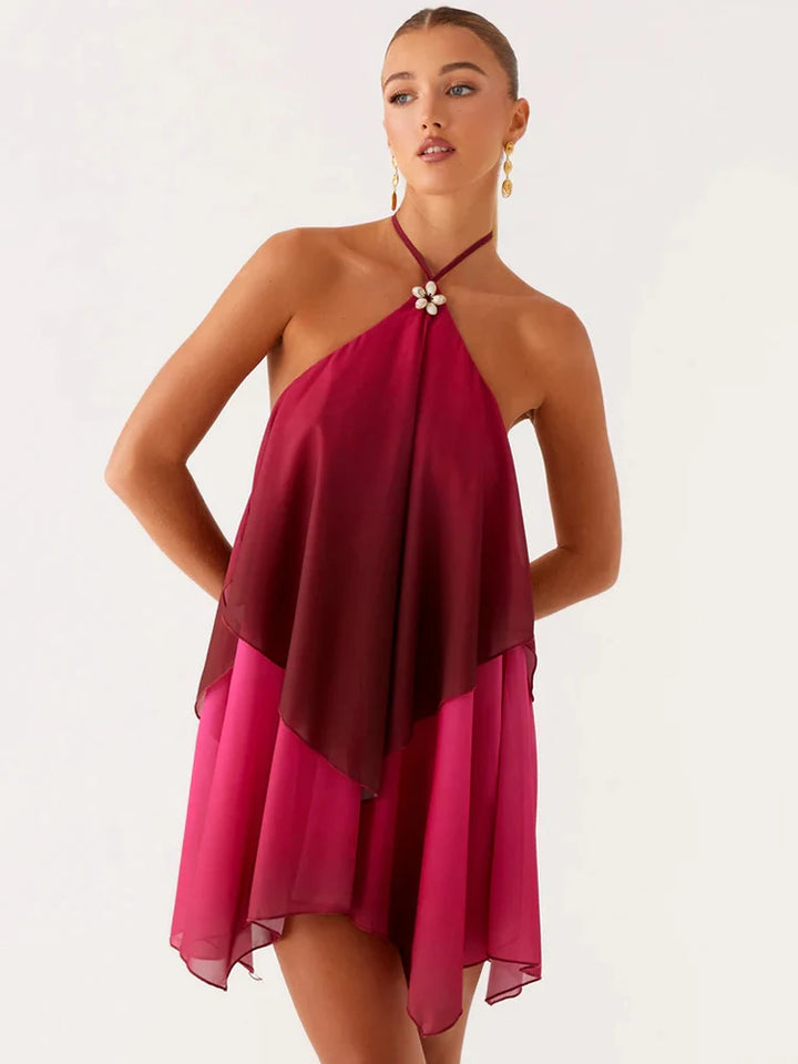 Rihana Backless Mini Vacation Sundress