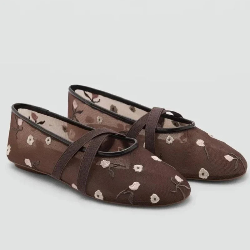 Alvina Floral Ballet Flats