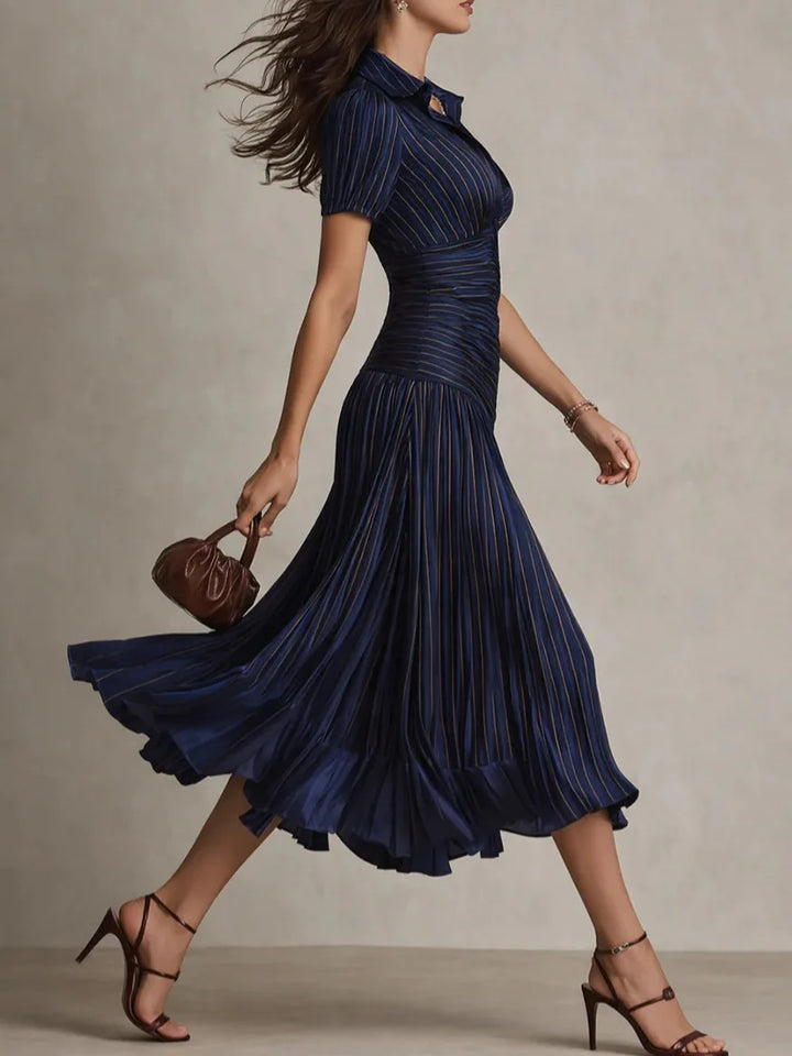 Olivia Pleated Midi Dress