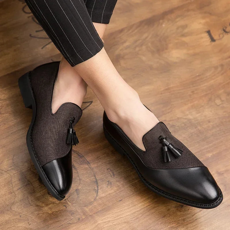 Barret Tassel Leather Loafers