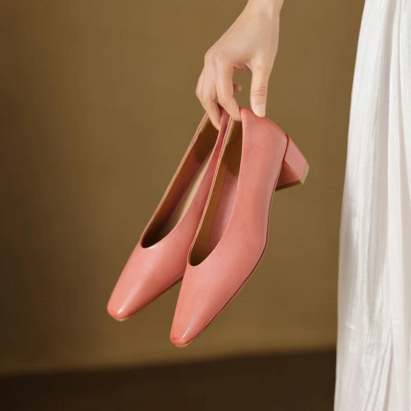 Alvina Leather Pumps