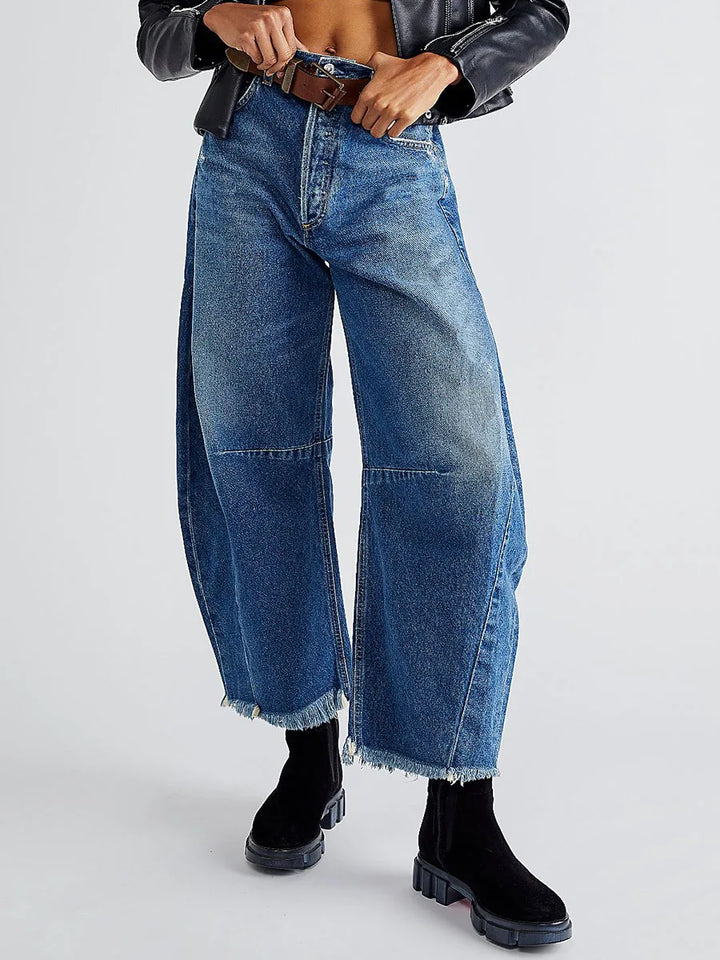 Zafira Wide Leg Boyfriend Jeans
