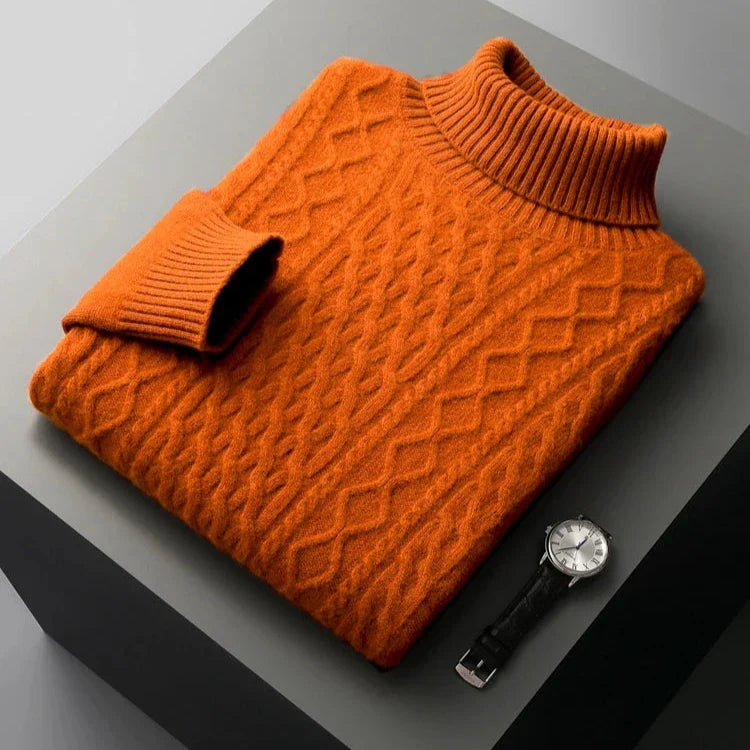 Marcello Men's Merino Wool Turtleneck