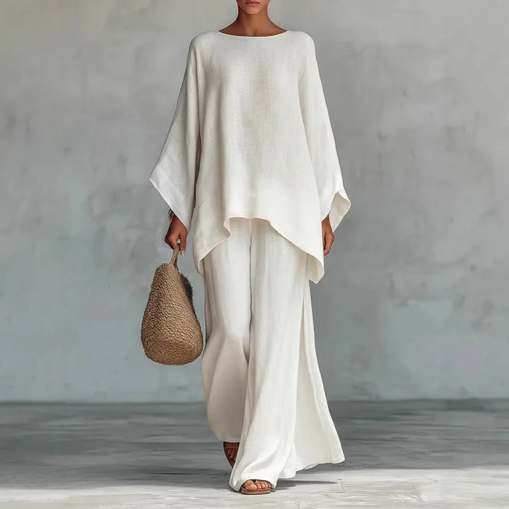 Natalie Linen Blend Two-Piece Set