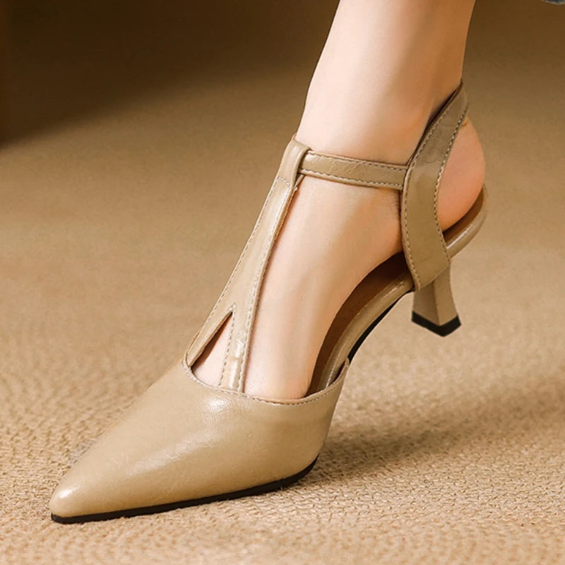 Solene Leather Sandals