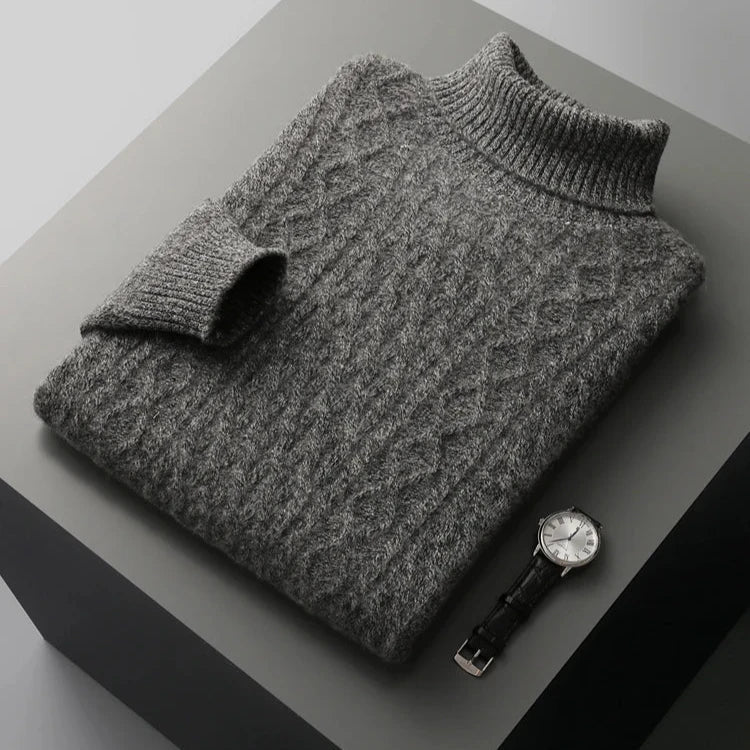 Marcello Men's Merino Wool Turtleneck