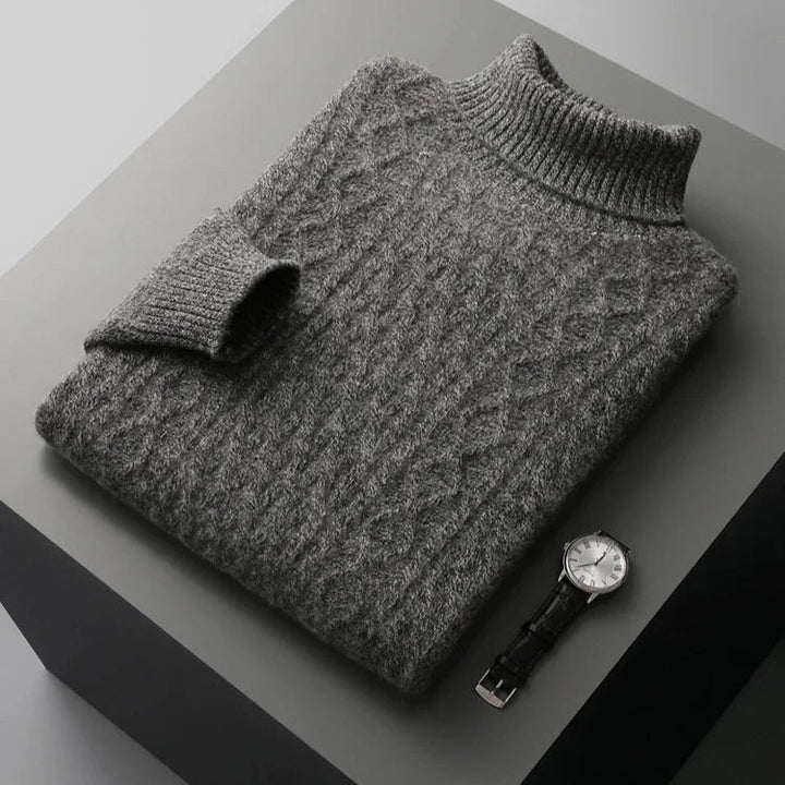 Marcello Men's Merino Wool Turtleneck